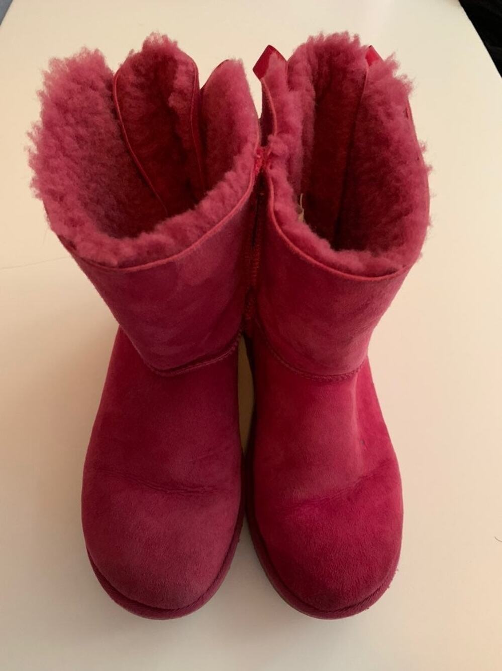 Women's UGG Australia Pink Bailey Bow Boots Size 6